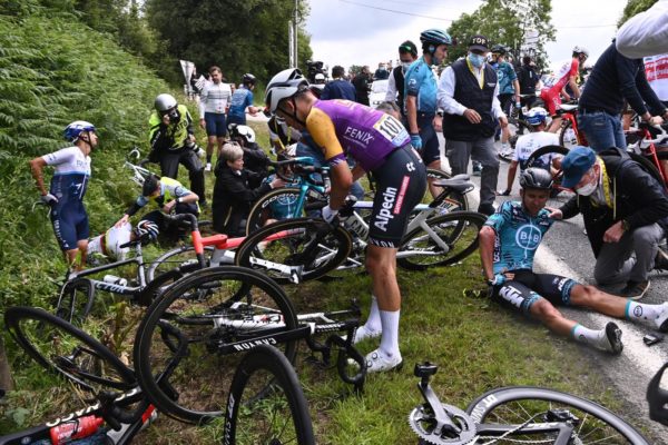 Tour de France: Spectator arrested after causing a crash